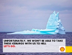 Shell icebergs in hell
